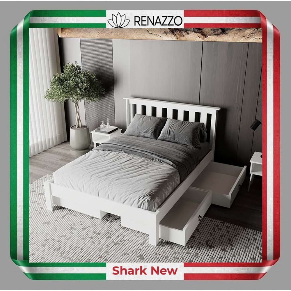 Shark New 4 Çekmeceli MDF Karyola | Kolay Kurulum