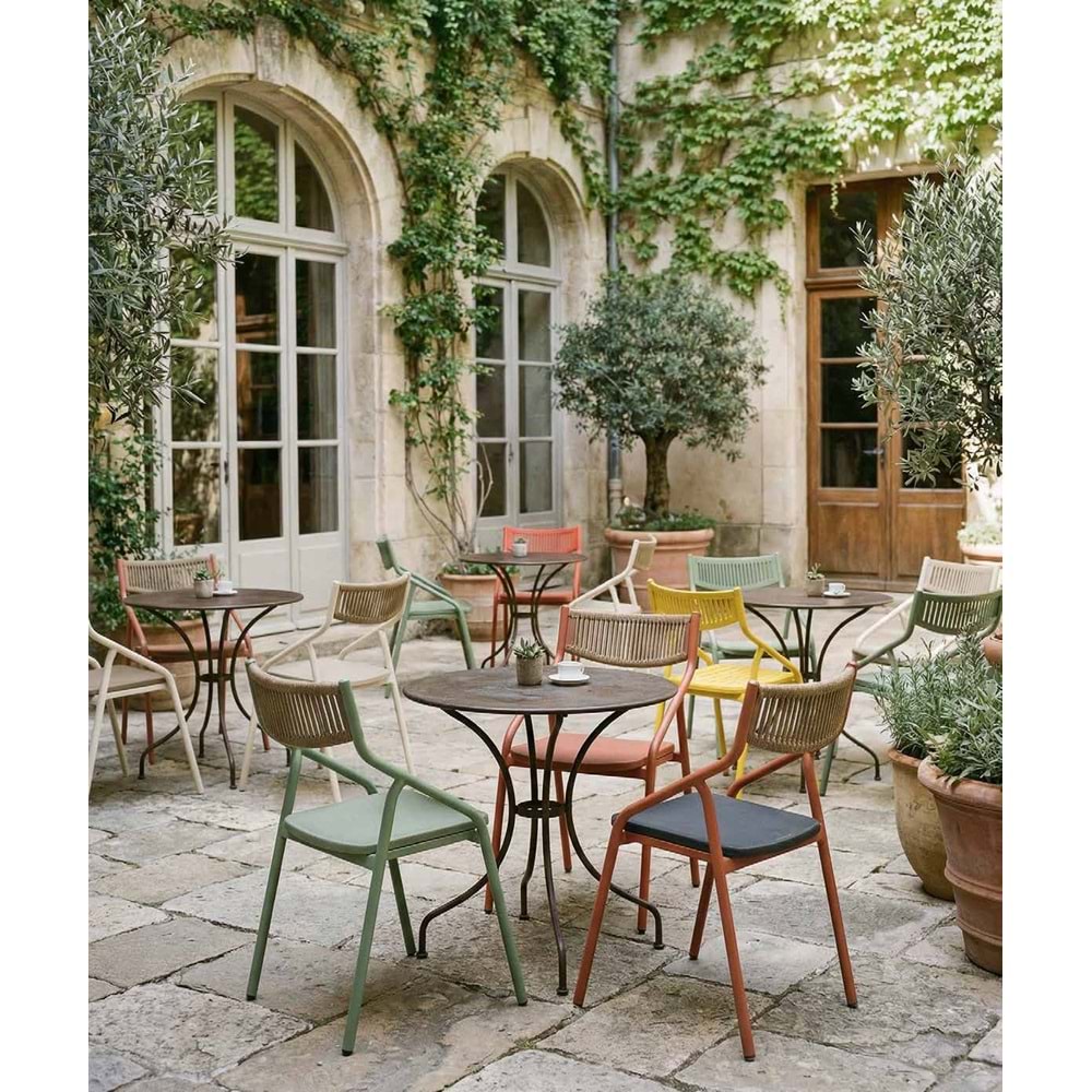 Renazzo Alba Modern Bahçe Sandalyesi - Renkli Dış Mekan Sandalyesi