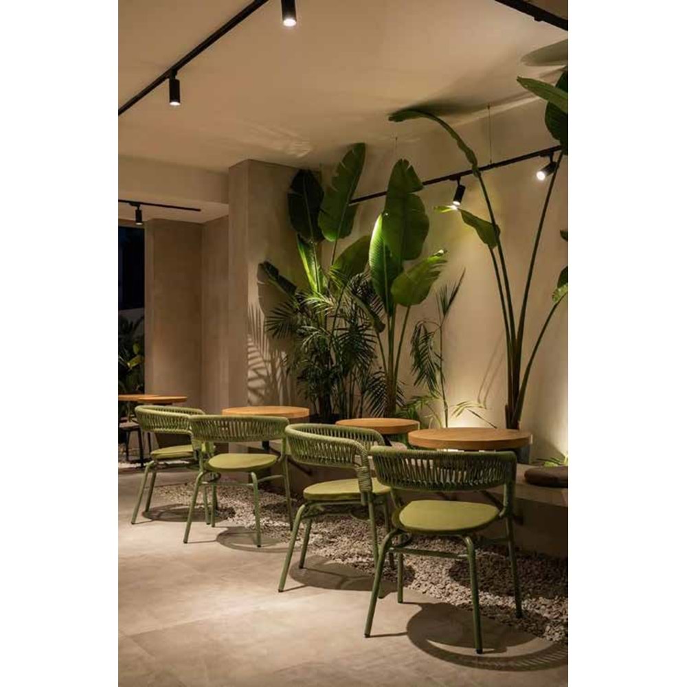 Renazzo Mare Modern Bahçe Sandalyesi - Halat Örgülü Dış Mekan Tasarımı