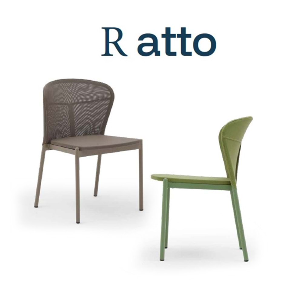 Renazzo Atto File Sırtlı Bahçe Sandalyesi - Modern Dış Mekan Tasarımı