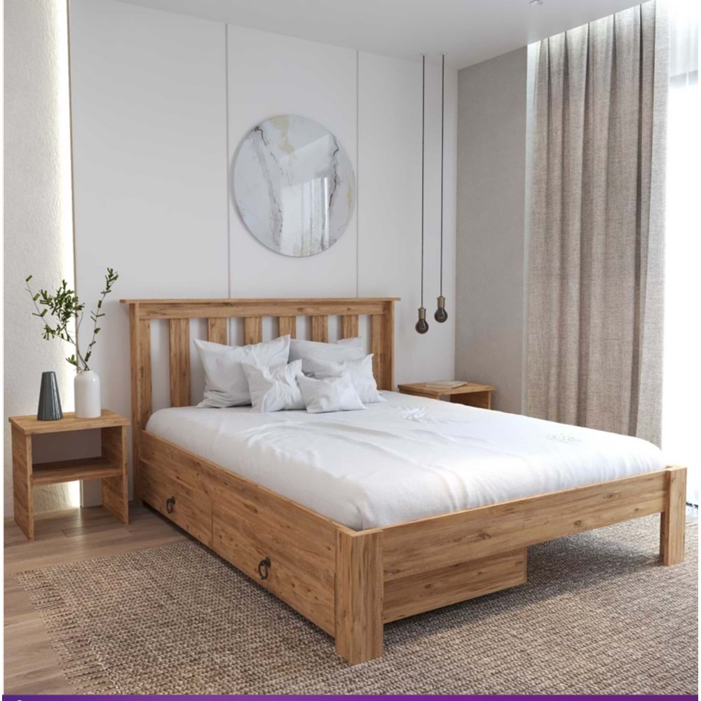 Atlantik 2 Çekmece Shark New Karyola