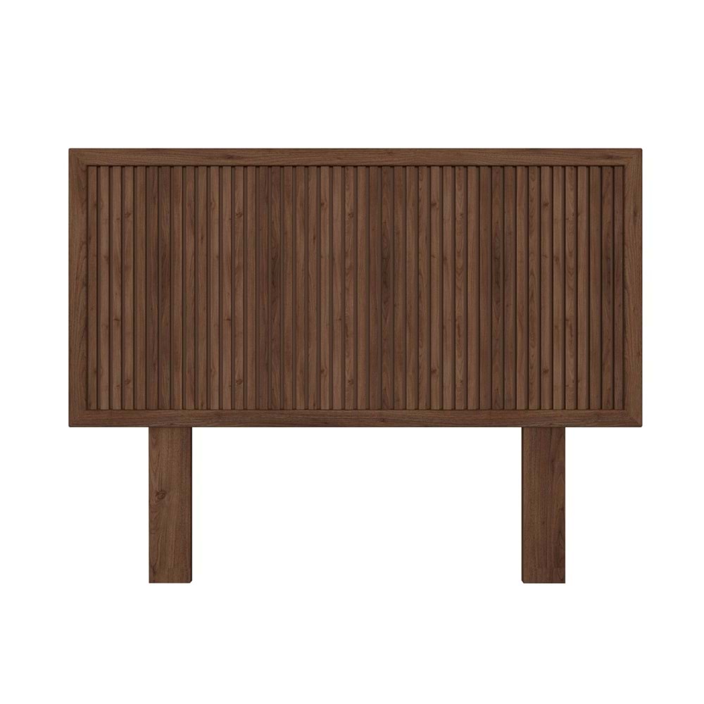 Alaz Model Ceviz Renk Ahşap Tek Başlık ( DİKEY )