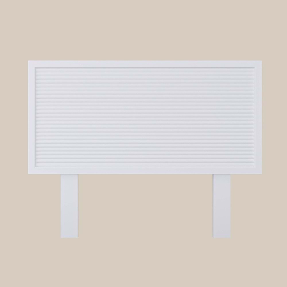 Alaz Model Beyaz Renk Ahşap Tek Başlık ( YTY )