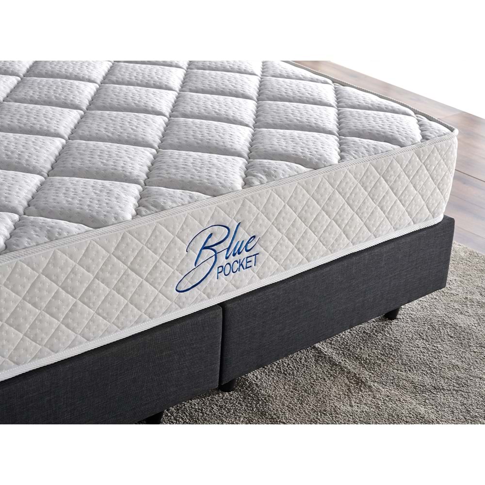 Blue Pocket - Orta Sert Paket Yaylı Yatak - 90X190