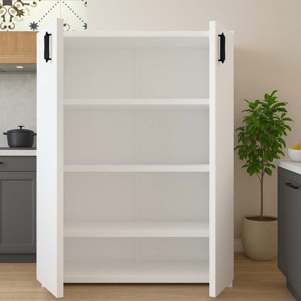 Renazzo %100 MDF İki Kapaklı Çok Amaçlı Dolap