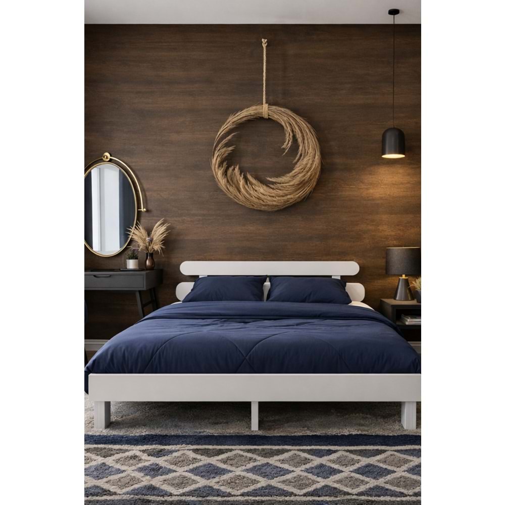 Damla 2'li Başlıklı Modern Karyola