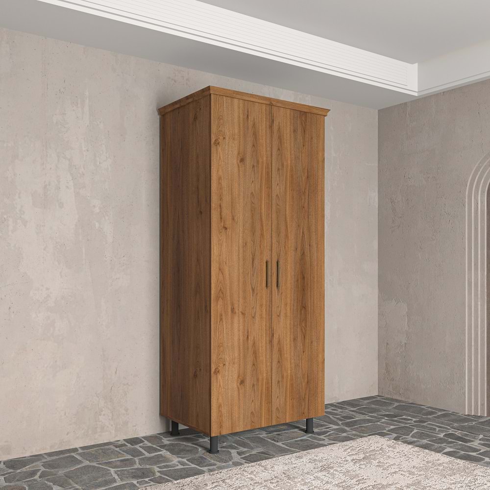 Softwood Ceviz Kapaklı Gardırop