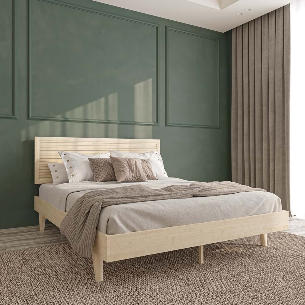 Hürrem Vernik YTY Ahşap Karyola