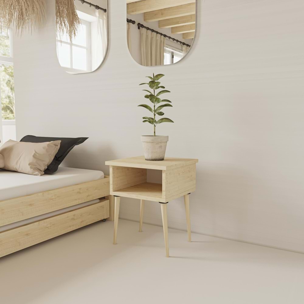 Doğal Ahşap Komodin