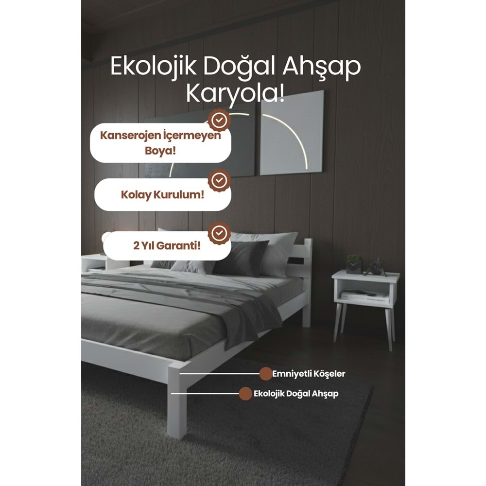 Letto Masif Ahşap Karyola