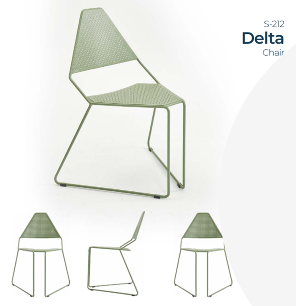 Delta Metal Cafe & Restoran Sandalyesi | İç/Dış Mekan Kullanıma Uygun
