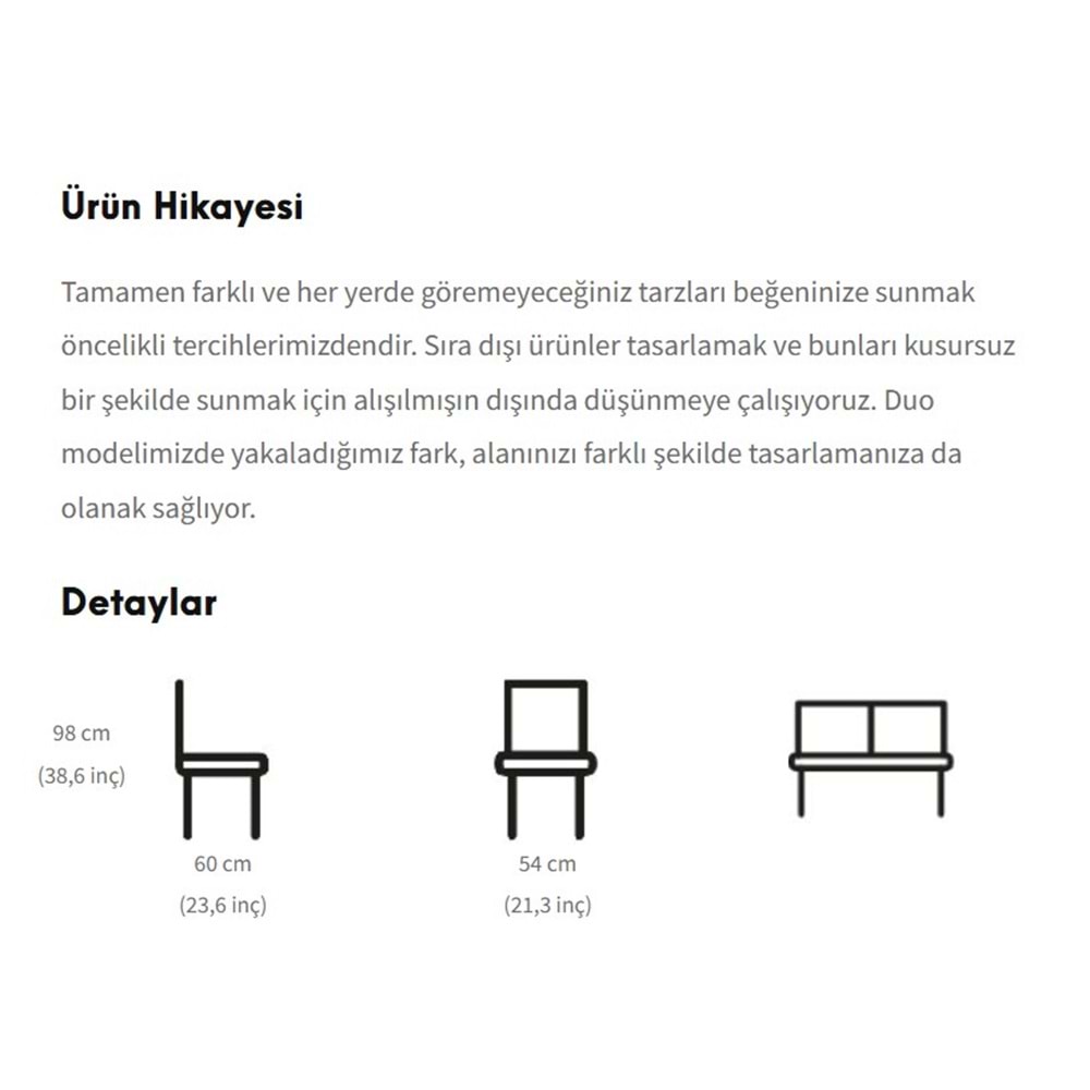 Duo İkili Bar Sandalyesi | Restoran, Bistro ve İç/Dış Mekan