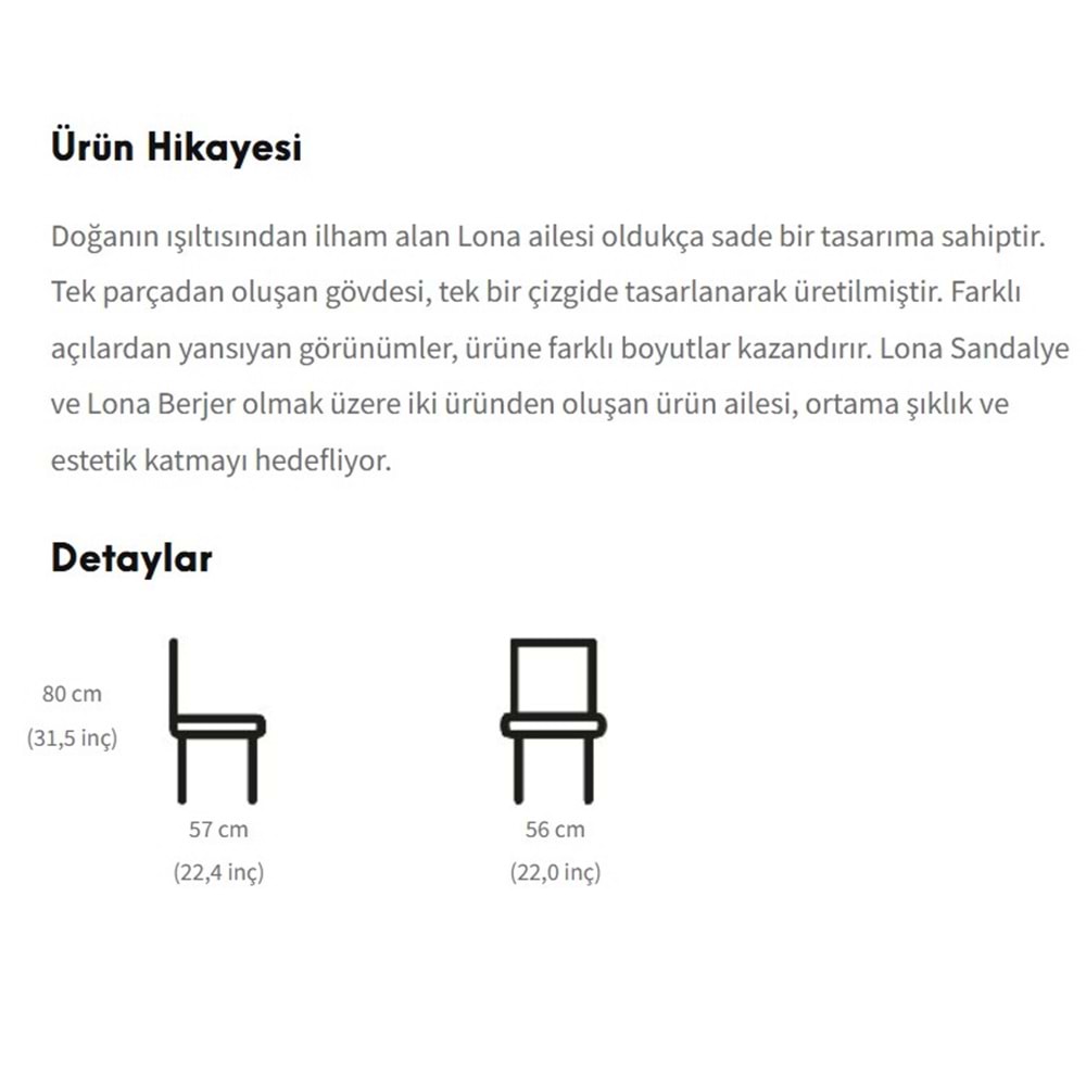 Lona Koltuk | Modern ve Dayanıklı Tasarım Koltuk Modeli