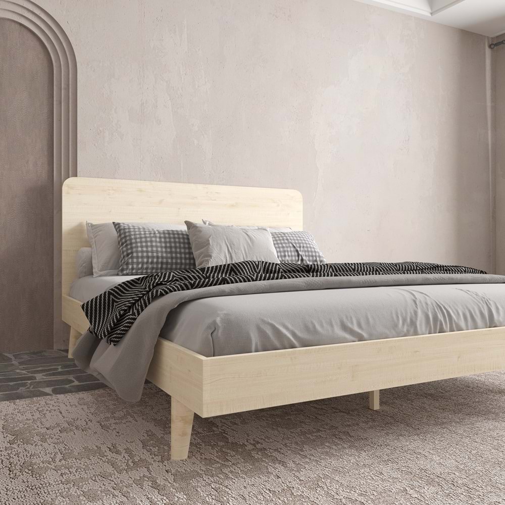 Softwood Ahşap Vernik Karyola | Kolay Kurulum