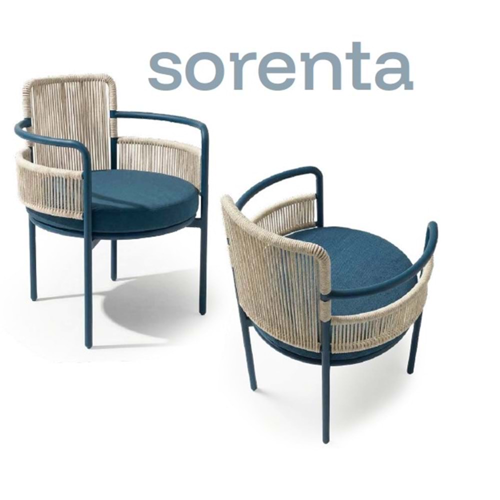 Renazzo Sorenta | Cafe & Restaurant İplik Örgü Dış Mekan Sandalyesi