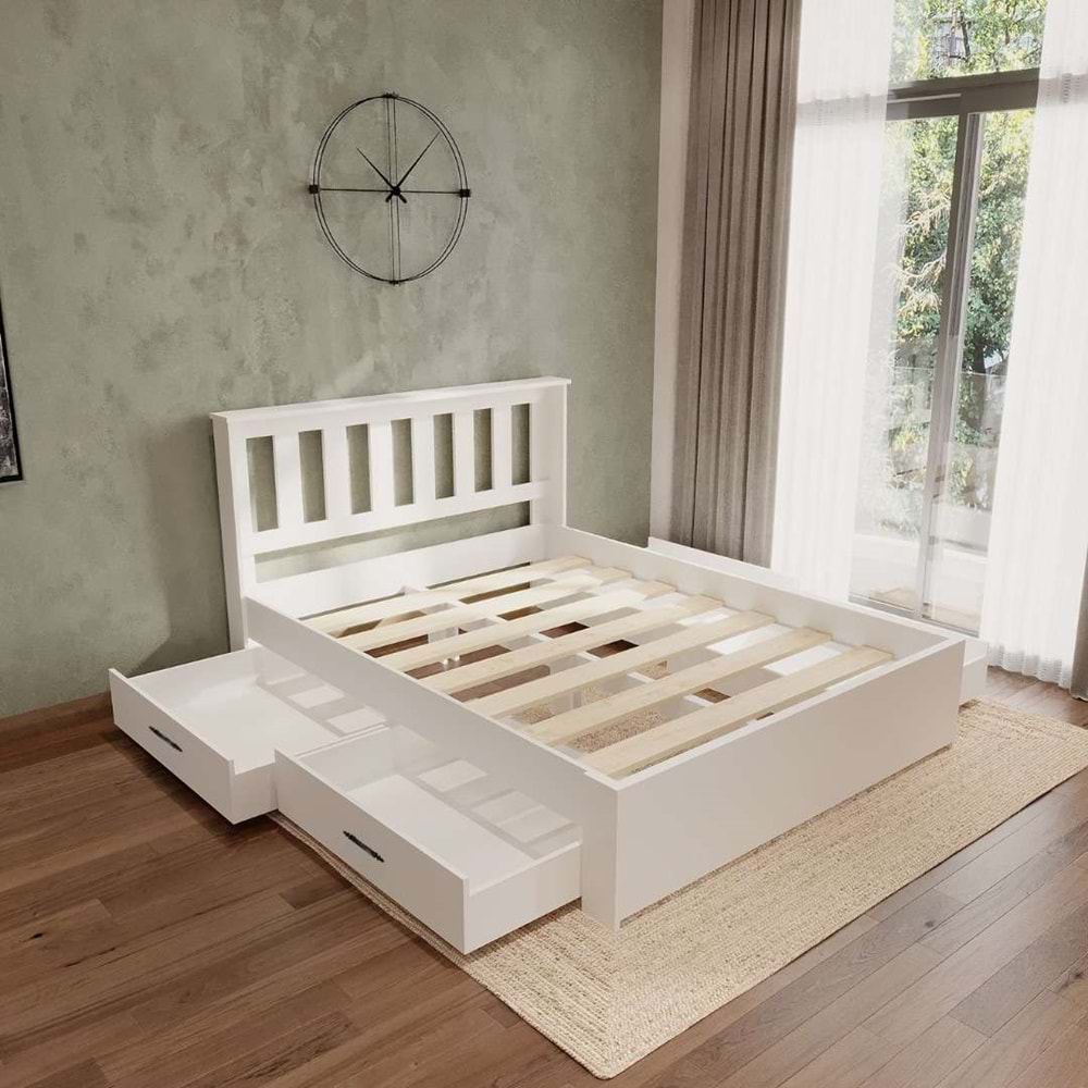 Stark Beyaz 4 Çekmece Kolay Kurulum