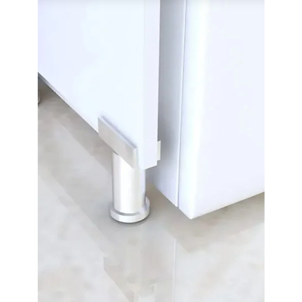 Renazzo Üst Kapaklı Çamaşır Makinesi Dolabı 2 Kapaklı 2 Raflı Banyo Dolabı Beyaz