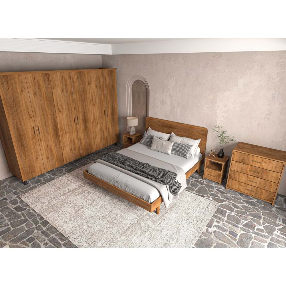 Softwood Ceviz Yatak Odası Seti