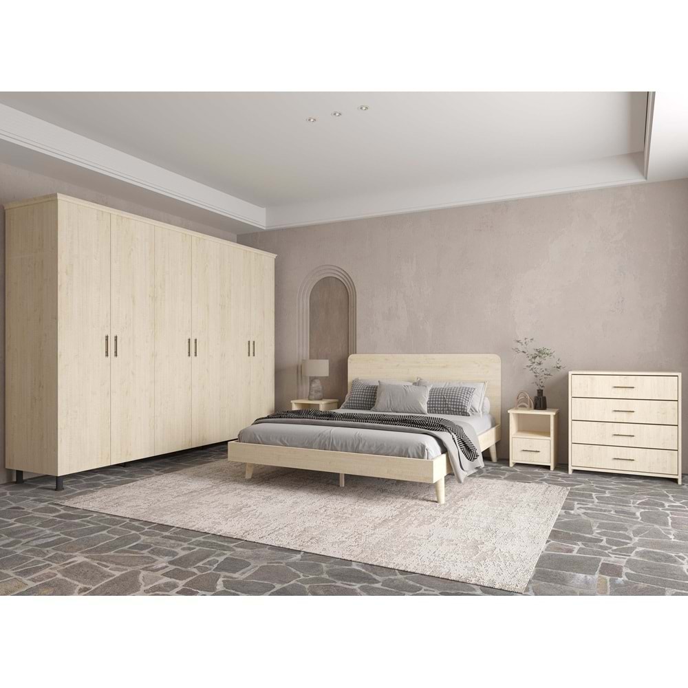 Softwood Vernik Yatak Odası Seti