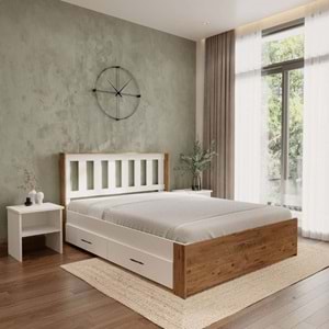 Stark Atlantik 2 Çekmeceli Kolay Kurulum Karyola - Çift Kişilik - 100X200