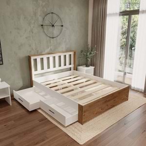 Stark Atlantik 2 Çekmeceli Kolay Kurulum Karyola - Çift Kişilik - 100X200