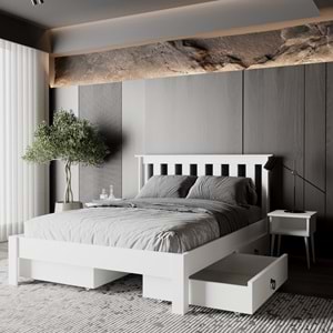 Apex 4 Çekmeceli MDF Karyola | Kolay Kurulum