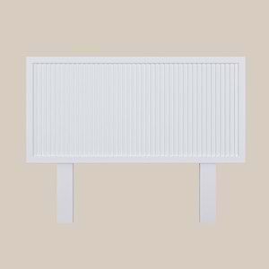 Alaz Model Beyaz Renk Ahşap Tek Başlık ( DİKEY )