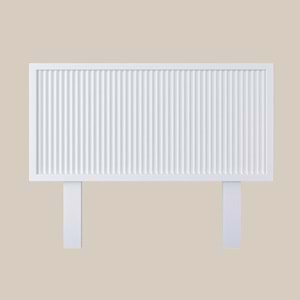 Alaz Model Beyaz Renk Ahşap Tek Başlık ( DİKEY )