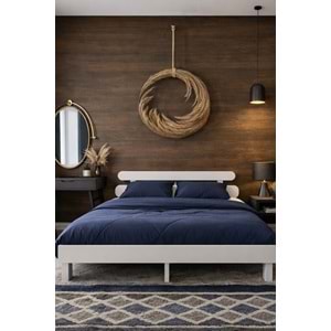 Damla 2'li Başlıklı Modern Karyola