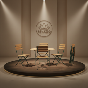 Renazzo Garda Serisi | Bahçe ve Balkon Mobilyası - Katlanır Bistro Seti