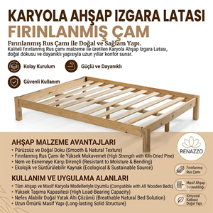 Karyola Izgara / Latası ( Yatak Altı İçin Adet ) AHŞAP