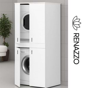 Renazzo %100 MDF Banyo Kapaklı Kurutucu Dolabı