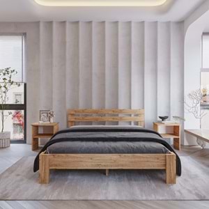 Letto Atlantik Mdf Karyola | Tek Ve Çift Kişilik Yatak Uyumlu, Kolay Kurulum