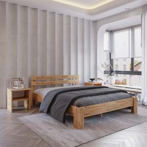 Letto Atlantik Mdf Karyola | Tek Ve Çift Kişilik Yatak Uyumlu, Kolay Kurulum