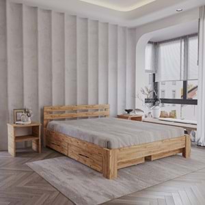 4 Çekmeceli Atlantik Letto Mdf Karyola | Tek Ve Çift Kişilik Yatak Uyumlu, Kolay Kurulum