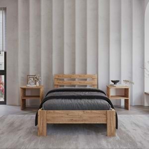 Letto Atlantik Mdf Komodin Set Karyola | Tek Ve Çift Kişilik Yatak Uyumlu, Kolay Kurulum