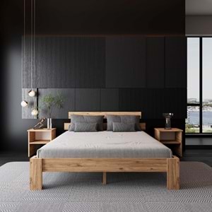 Lotus Atlantik Mdf Set Karyola |Tek Ve Çift Kişilik Yatak Uyumlu, Kolay Kurulum