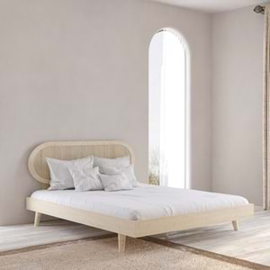 Padova Hazeran Ahşap Vernik Karyola | Kolay Kurulum