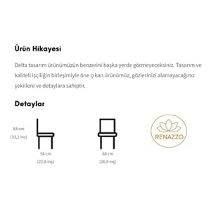 Delta Metal Cafe & Restoran Sandalyesi | İç/Dış Mekan Kullanıma Uygun - SARI