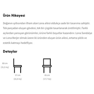 Lona Sandalye | Modern ve Dayanıklı Tasarım Sandalye Modeli