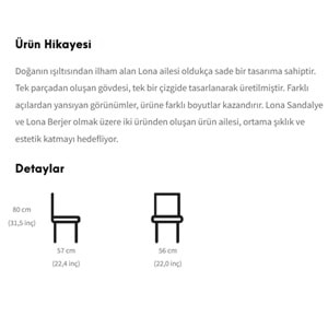 Lona Koltuk | Modern ve Dayanıklı Tasarım Koltuk Modeli