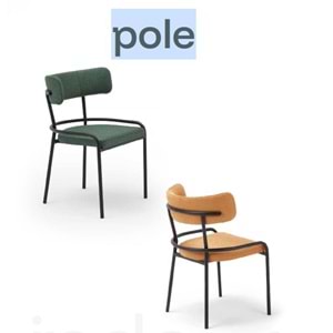 Pole Sandalye - Modern Tasarım Metal İskeletli Sandalye |Cafe Restaurant