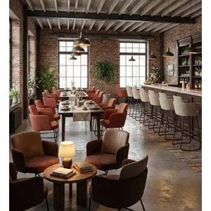 Renazzo Azis | İç Mekan (Indoor) Cafe & Restaurant Koltuk ve Bar Sandalyesi