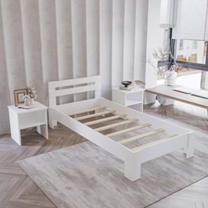 Letto MDF Karyola Komodin Set | Kolay Kurulum
