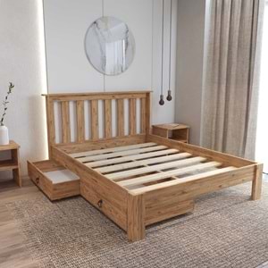 Shark New Atlantik 2 Çekmeceli MDF Karyola | Kolay Kurulum