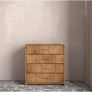 Softwood Ceviz Şifonyer 4 Çekmece