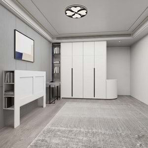 MY CHAPTER KİTAPLIKLI BAŞLIK - BEYAZ - 150X200