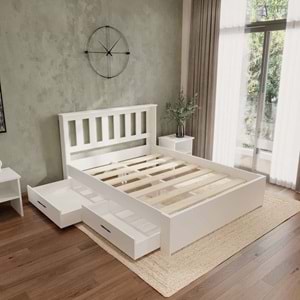 Stark Beyaz 4 Çekmece Kolay Kurulum