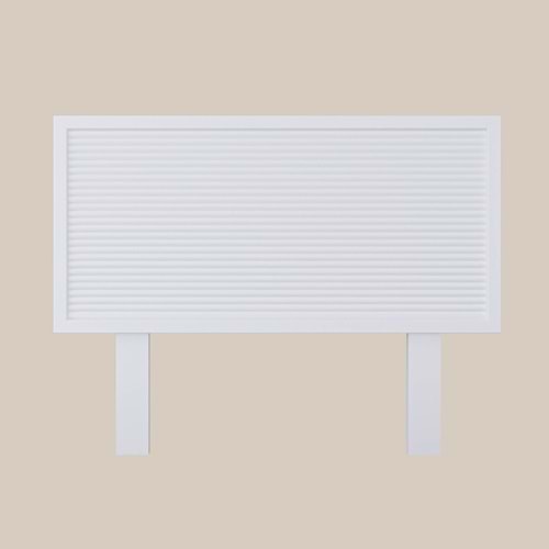 Alaz Model Beyaz Renk Ahşap Tek Başlık ( YTY )