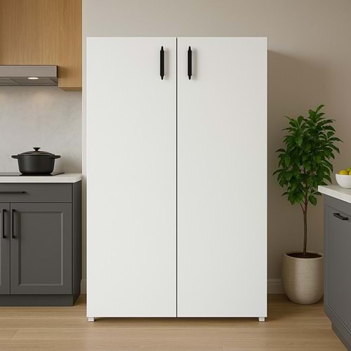 Renazzo %100 MDF İki Kapaklı Çok Amaçlı Dolap 100cm